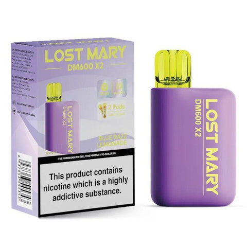 Lost Mary DM600 X2 Blue Razz Lemonade Disposable