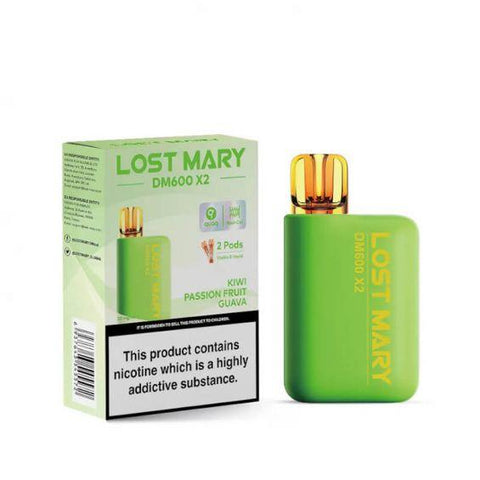 Lost Mary DM600 X2 Kiwi Passion Fruit Guava Disposable