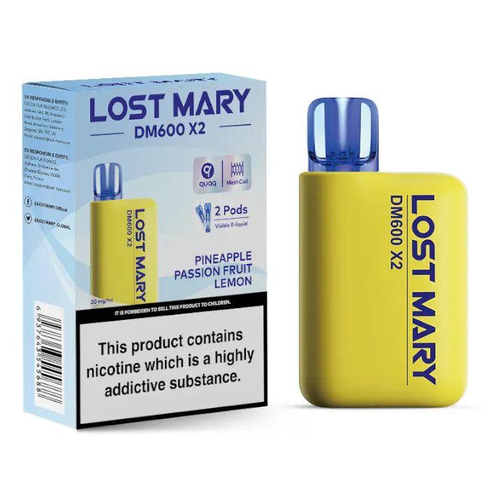 Lost Mary DM600 X2 Pineapple Passion Fruit Lemon Disposable  Royal Vapes