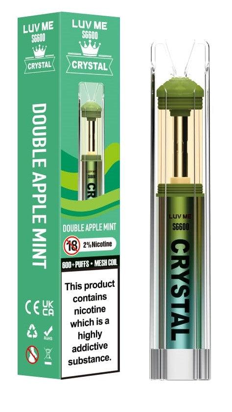 LUV ME SG600 Crystal Double Apple Mint Disposable – Royal Vapes