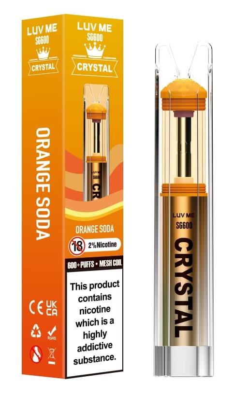 LUV ME SG600 Crystal Orange Soda Disposable – Royal Vapes