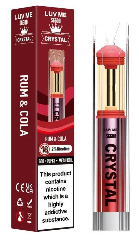 LUV ME SG600 Crystal Rum & Cola Disposable Royal Vapes LUV ME SG600 Crystal Rum & Cola Disposable Royal Vapes