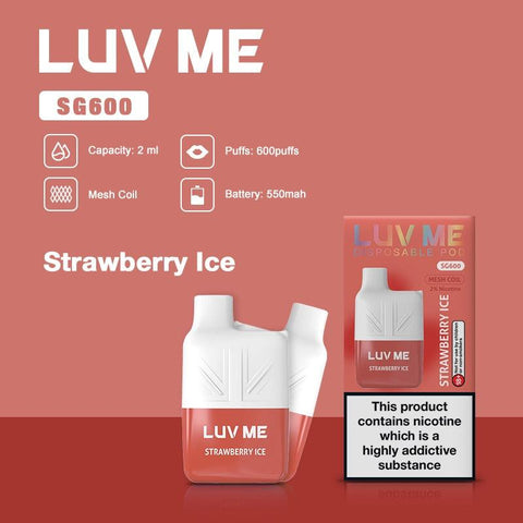 LUV ME Strawberry Ice Disposable