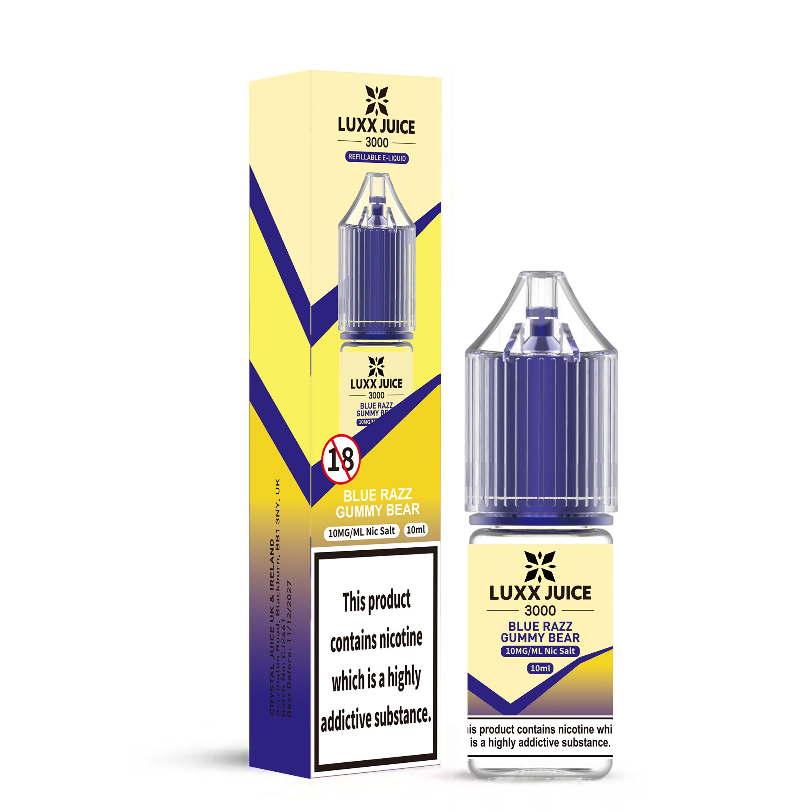 blue razz gummy elux liquid Elux Legend Blue Razz Gummy Nic Salt 10ml  Vapesdirect