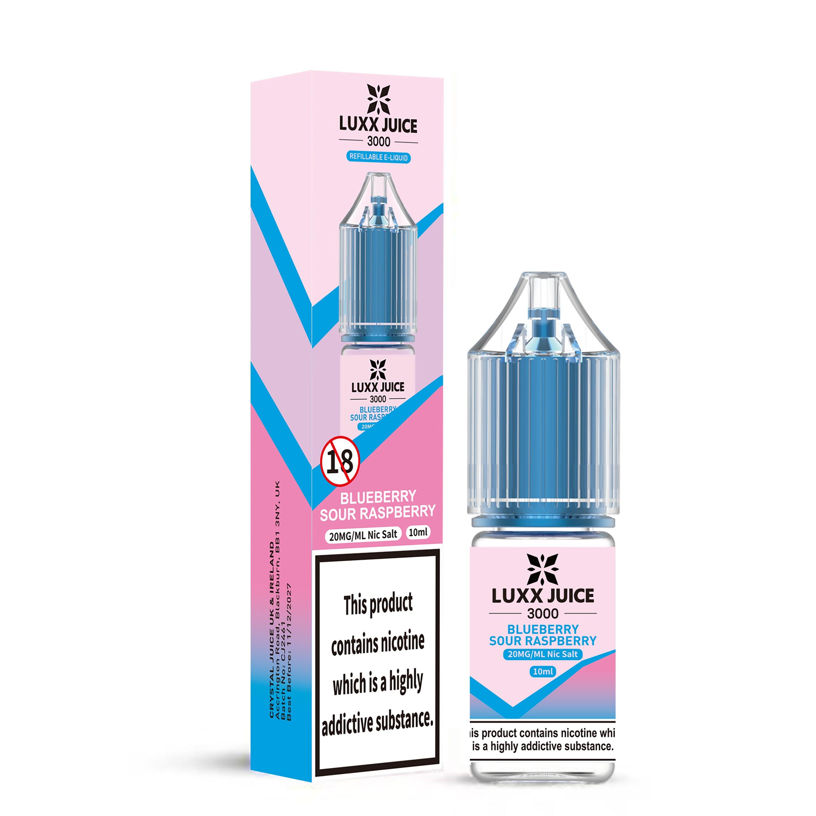 Luxx Juice 3000 Blueberry Sour Raspberry Nic Salt 10ml  Royal Vapes