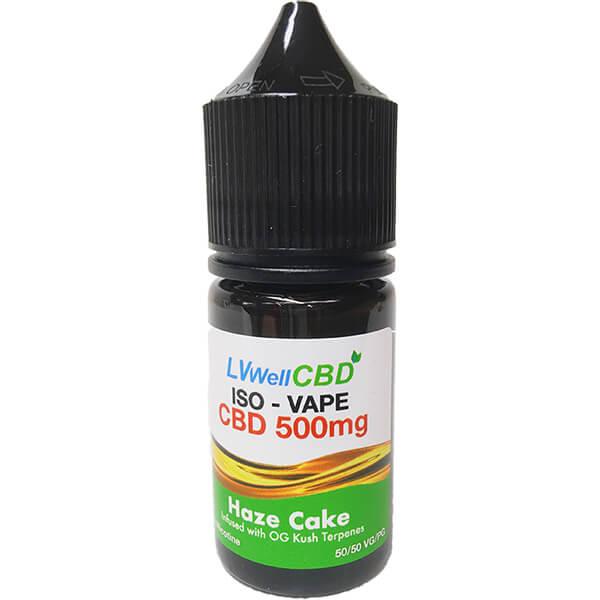 LVWell Haze Cake Iso-Vape 500mg CBD 30ml – Royal Vapes