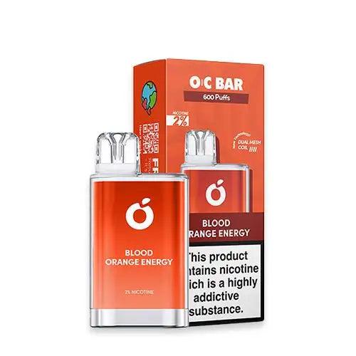 power bar disposable vape 600 puffs OC Bar 600 Blood Orange Energy Disposable – Royal Vapes