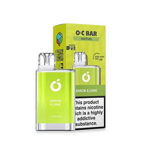 OC Bar 600 Lemon & Lime Disposable