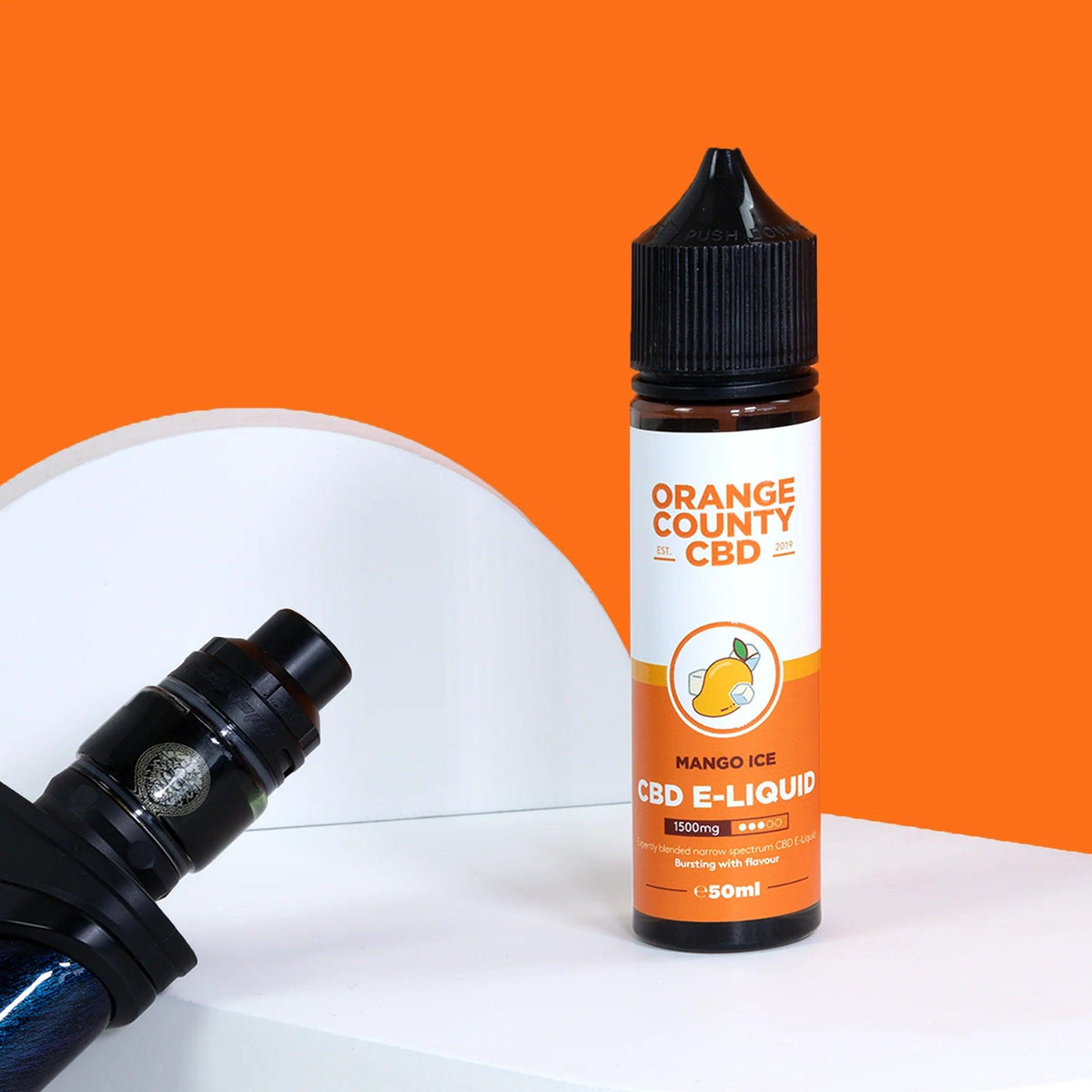 Orange County CBD Mango Ice CBD eLiquid 50ml 1500mg  Royal Vapes