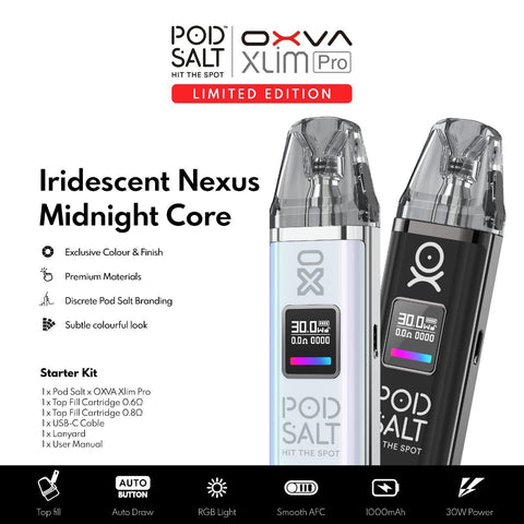 OXVA Xlim PRO Pod Kit Limited Edition OXVA x Pod Salt Iridescent Nexus