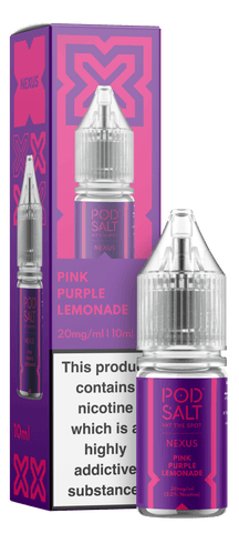 Pod Salt Nexus Pink Purple Lemonade Nic Salt 10ml 5mg