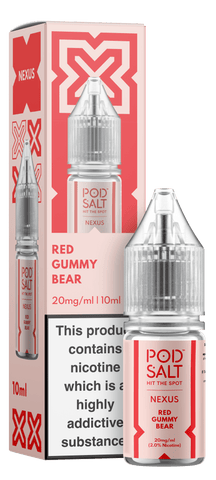 Pod Salt Nexus Red Gummy Bear Nic Salt 10ml 5mg