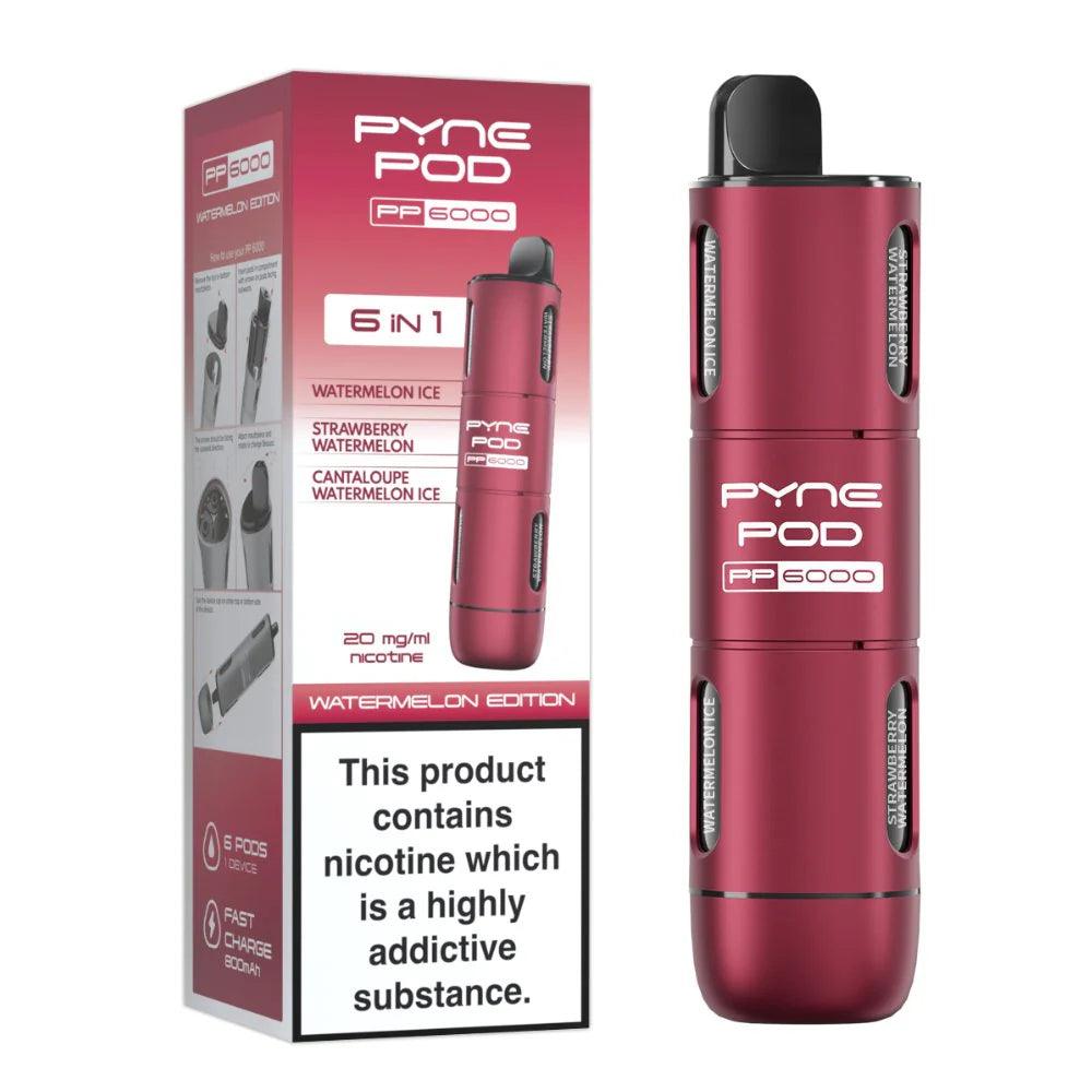 Pyne Pod PP6000 Watermelon Edition (6 in 1) 6000 Disposable Vape Royal Vapes Pyne Pod PP6000 Watermelon Edition (6 in 1) 6000 Disposable Vape Royal Vapes