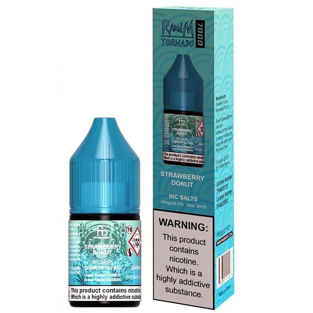 elfbar elfa master akku Strawberry Donut RandM Tornado 7000 Nic Salt E-liquid by Fumot main image 1