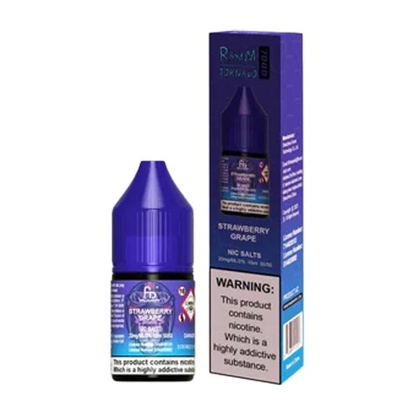 RandM Tornado 7000 Nic Salts Strawberry Grape Nic Salt 10ml Royal Vapes RandM Tornado 7000 Nic Salts Strawberry Grape Nic Salt 10ml Royal Vapes