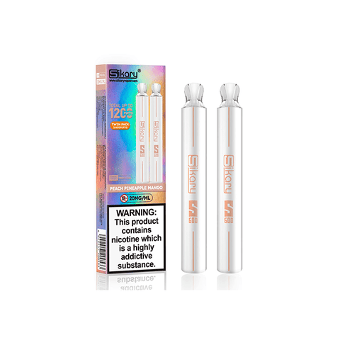 Sikary 1200 by SKE Peach Pineapple Mango Disposable Twin Pack