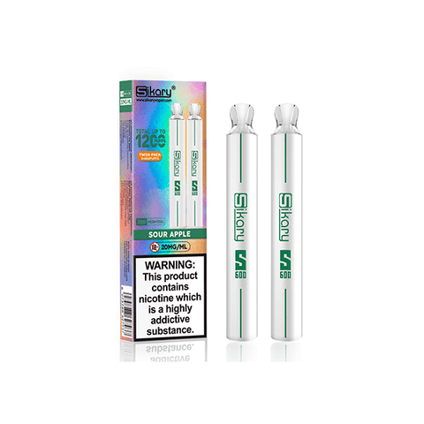 Sikary 1200 by SKE Sour Apple Disposable Twin Pack