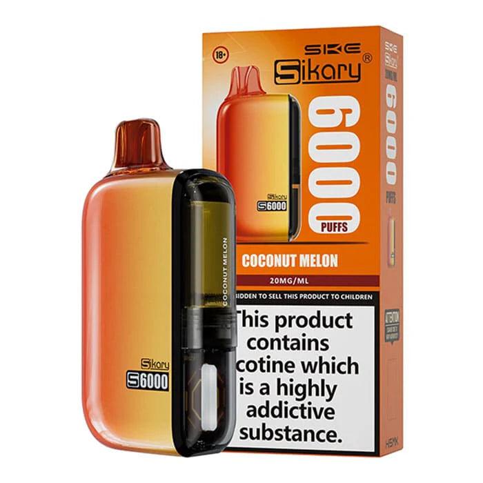 Sikary S6000 Coconut Melon 6000 Disposable Vape Royal Vapes Sikary S6000 Coconut Melon 6000 Disposable Vape Royal Vapes