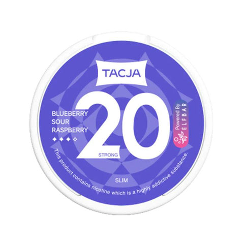 TACJA by Elf Bar Blueberry Sour Raspberry Nicotine Pouches 12mg