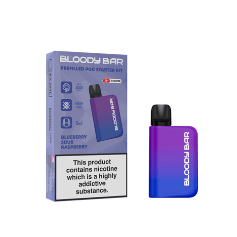 TBO Bloody Bar 3000 Blueberry Sour Raspberry 3000 Disposable