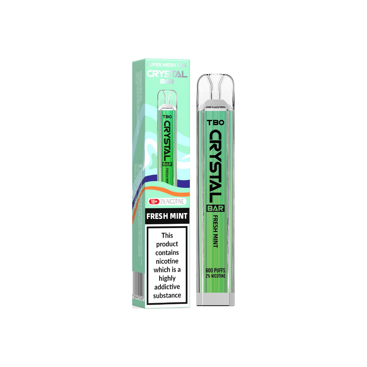 crystal mint vape TBO Crystal Supermesh Fresh Mint Disposable – Royal Vapes