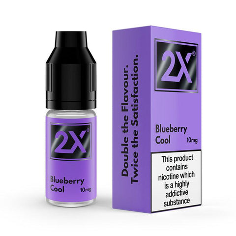 2X e-liquids Blueberry Cool Nic Salt 10ml 10mg