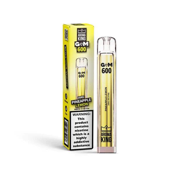 Aroma King Gem 600 Pineapple Lemon Disposable  Royal Vapes