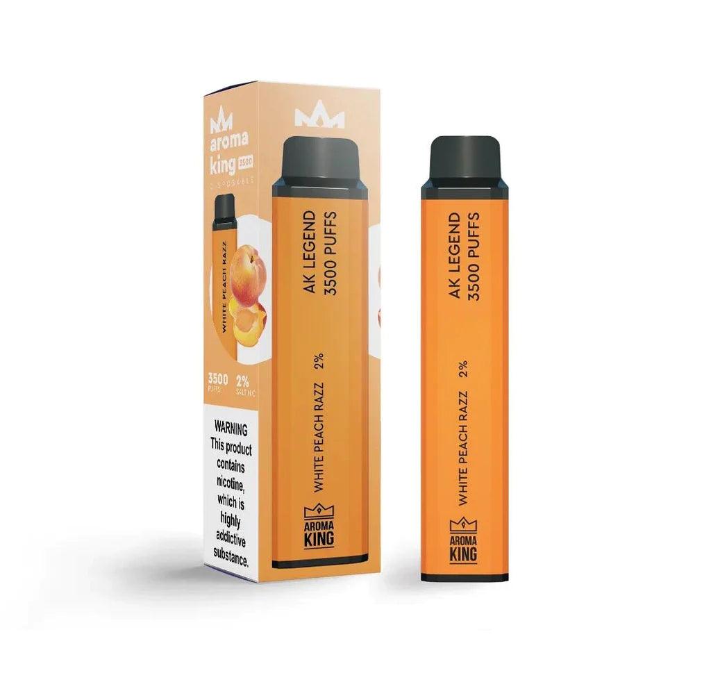 elux legend white peach razz Aroma King Legend 3500 White Peach Razz 3500 Disposable – Royal Vapes