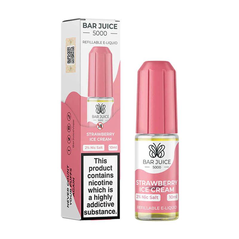 1.0ml ice cream disposable vape Bar Juice 5000 Strawberry Ice Cream Nic Salt 10ml – Royal Vapes