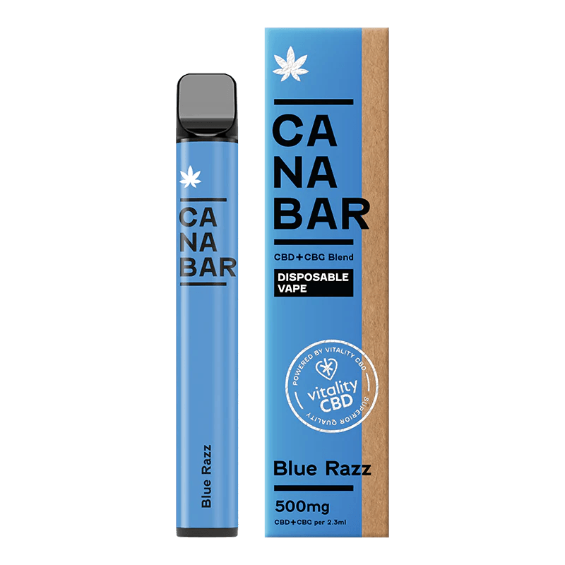 CANABAR Blue Razz CBD Disposable Vape 500mg Royal Vapes CANABAR Blue Razz CBD Disposable Vape 500mg Royal Vapes
