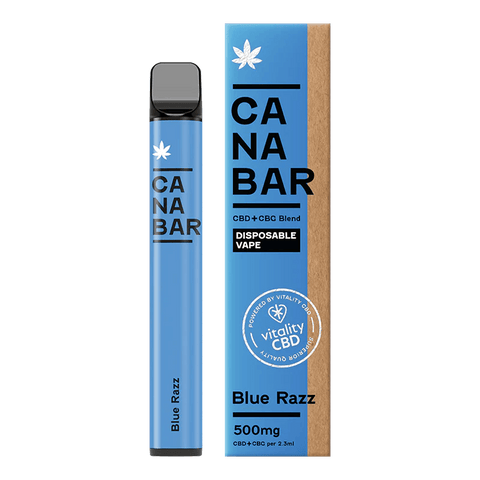 CANABAR Blue Razz CBD Disposable Vape 500mg