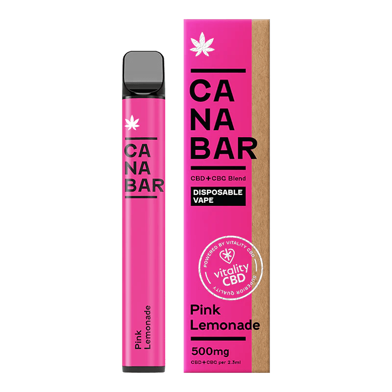 CANABAR Pink Lemonade CBD Disposable Vape 500mg Royal Vapes CANABAR Pink Lemonade CBD Disposable Vape 500mg Royal Vapes
