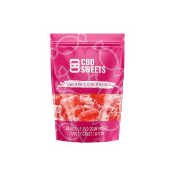 CBD Asylum CBD Cough Candy Twists 20pcs 500mg
