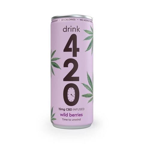 Drink 420 CBD Wild Berries CBD Drink 15mg 250ml