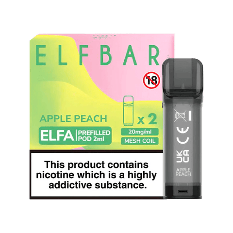 Elf Bar Apple Peach Elfa Pods (2 Pack) 20mg