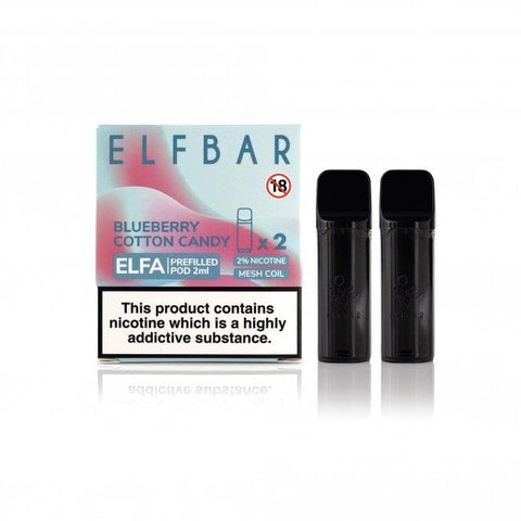 Elf Bar Blueberry Cotton Candy Elfa Pods (2 Pack) 20mg