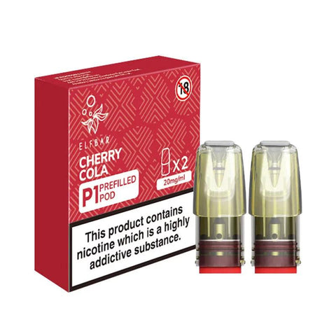 Elf Bar Cherry Cola Mate P1 Pods (2 Pack) 20mg