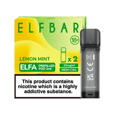 Elf Bar Lemon Mint Elfa Pods (2 Pack) 20mg