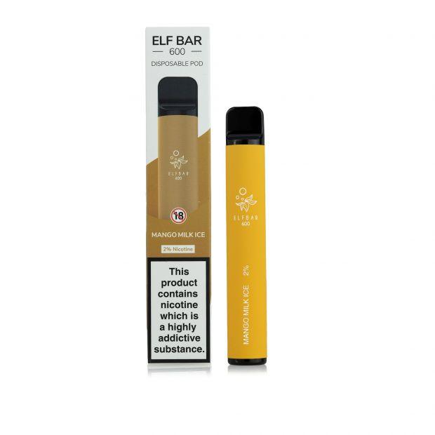 elf bar 600 mango milk ice Elf Bar Mango Milk Ice Disposable – Royal Vapes