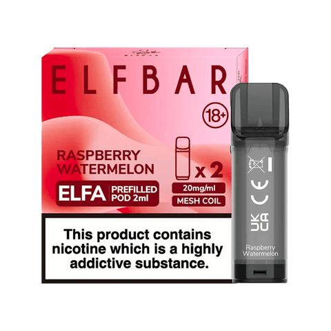 Elf Bar Raspberry Watermelon Elfa Pods (2 Pack) 20mg