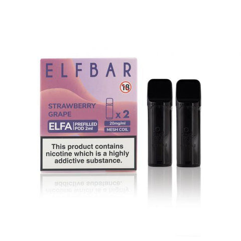 Elf Bar Strawberry Grape Elfa Pods (2 Pack) 20mg