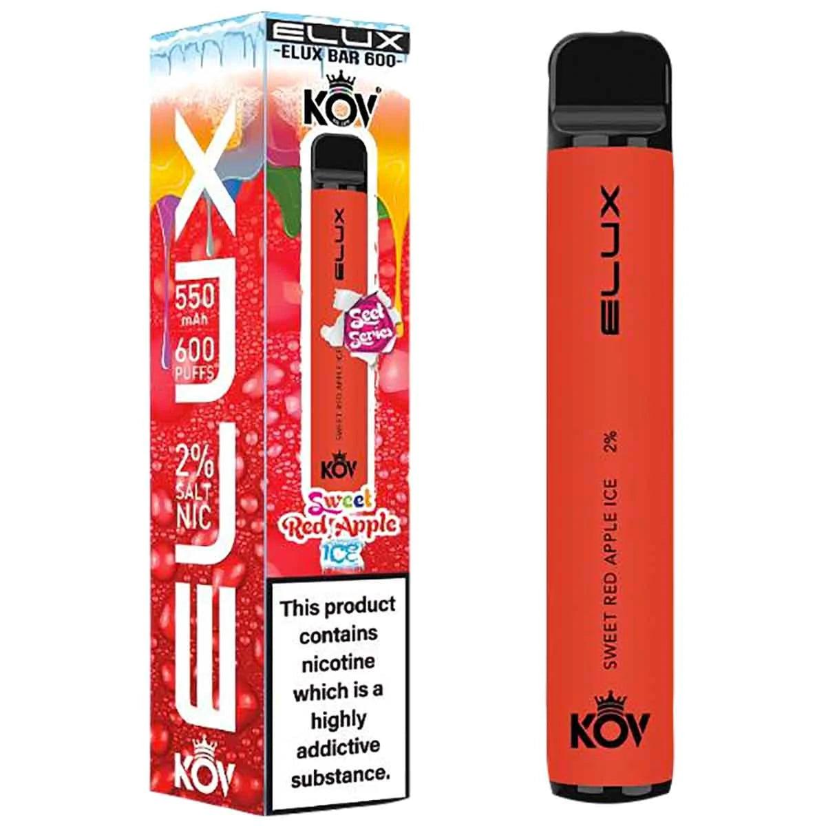 Elux KOV Bar Sweet Red Apple Ice Disposable – Royal Vapes