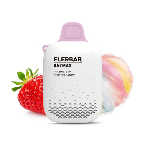 Flerbar Baymax 3500 Strawberry Cotton Candy 3500 Disposable 0mg