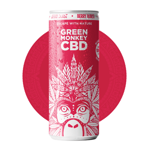 Green Monkey Berry Burst CBD Drink 250ml