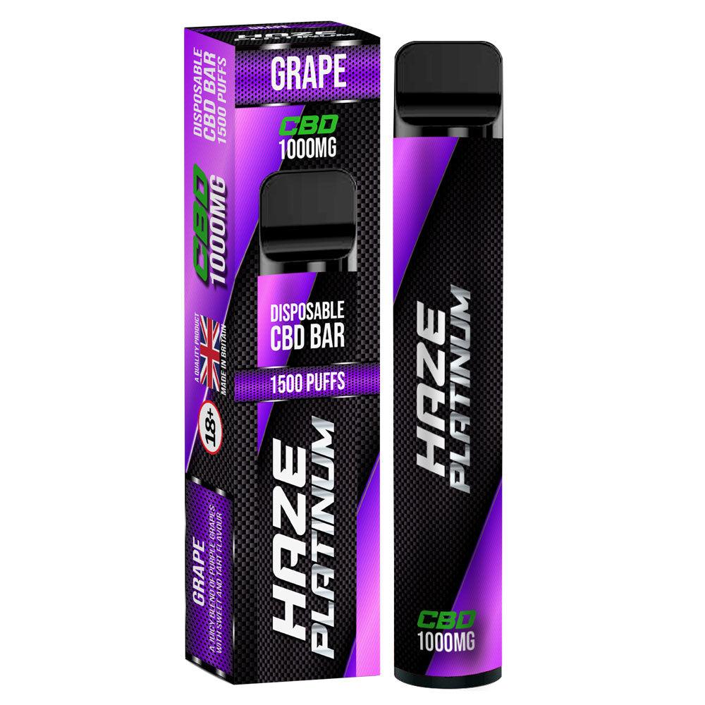Haze Platinum Purple Soda CBD Disposable Vape  Royal Vapes
