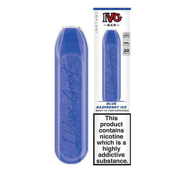 IVG Bar Blue Raspberry Ice Disposable Royal Vapes IVG Bar Blue Raspberry Ice Disposable Royal Vapes