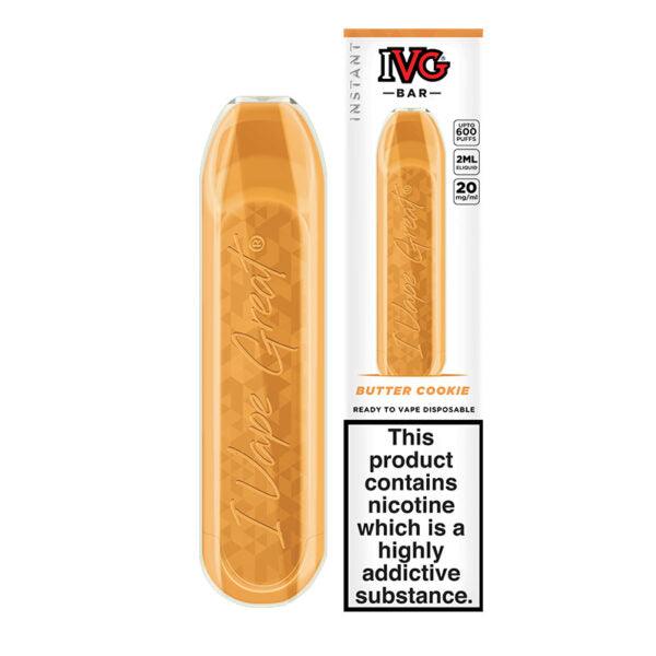 elf bar vape uk IVG Bar Butter Cookie Disposable – Royal Vapes