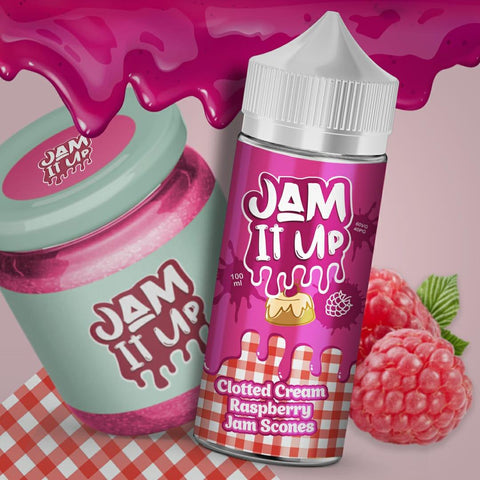 Jam It Up Clotted Cream Raspberry Jam Scones 100ml