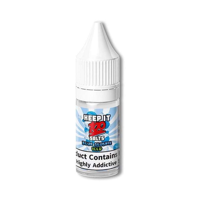 elfbar nachfüll pod läuft aus Keep It 100 Blue Slushie Iced Nic Salt 10ml – Royal Vapes