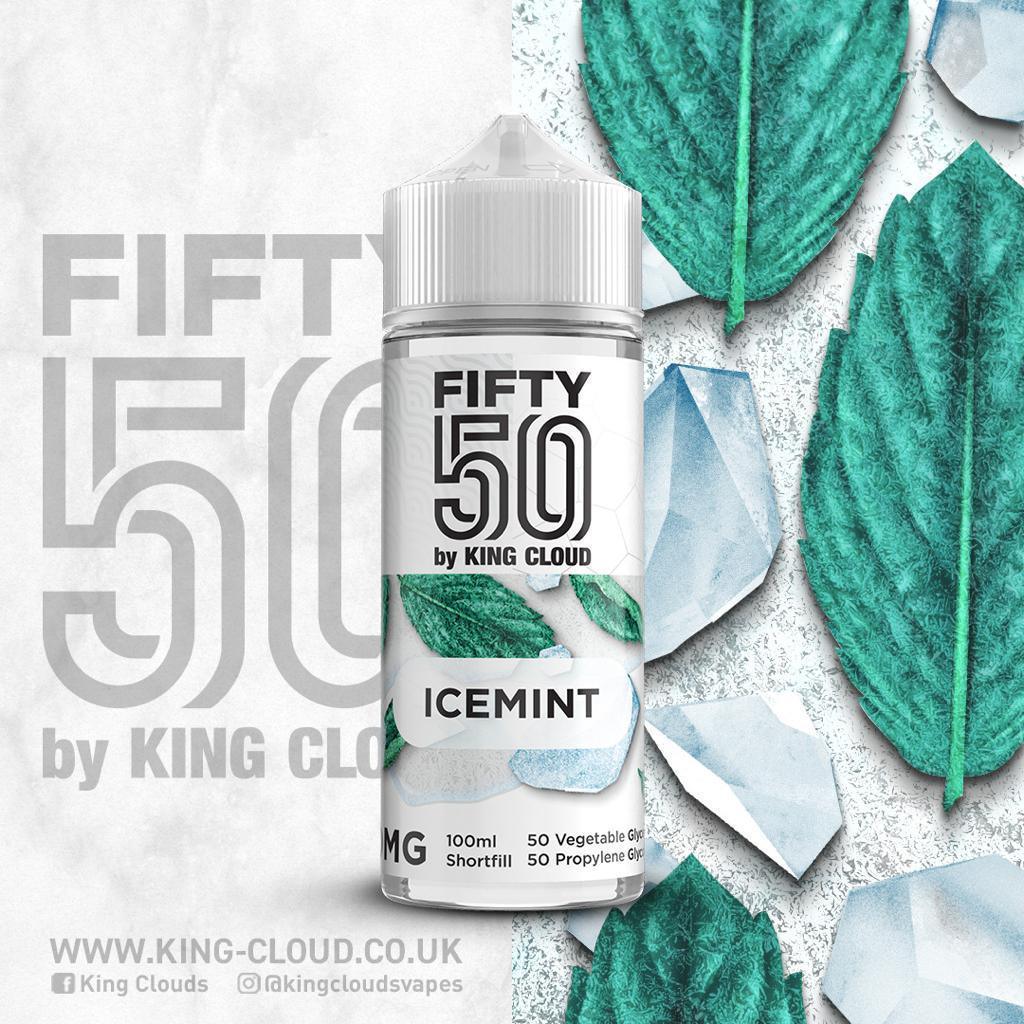 King Cloud Fifty50 Ice Mint 100ml  Royal Vapes